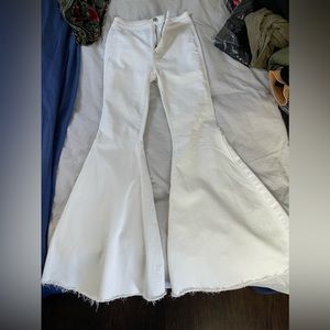 Free People We the Free Float On Flare Jeans Heavenly White